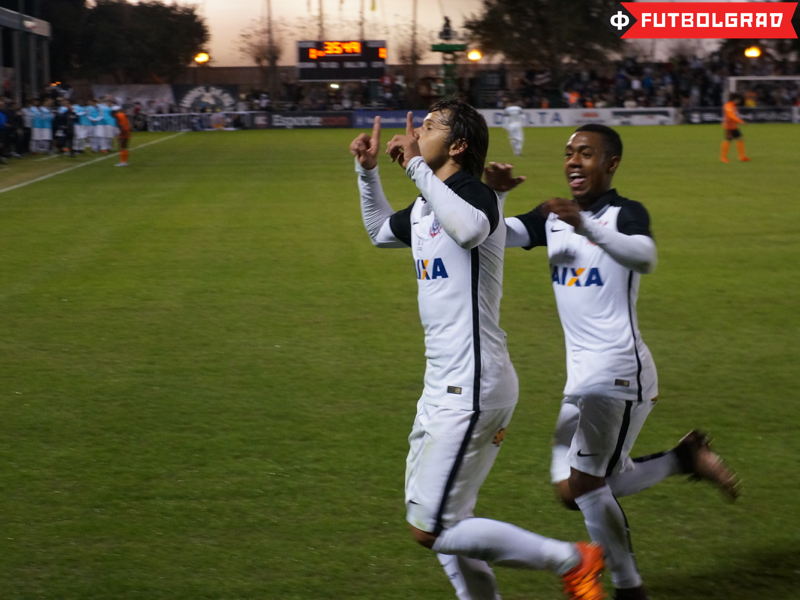 Romero and Malcom goal scoring celebration - Image via Manuel Veth 