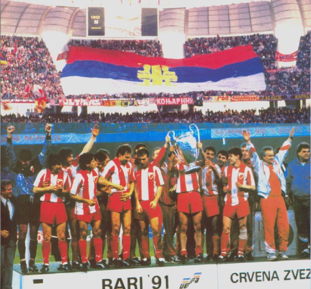 Red Star Belgrade with the European Cup - Image via abc