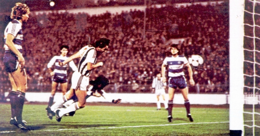 Decades later, Dragan Mance’s goal for Partizan against QPR remains of the club’s most famous. Image by kicktv