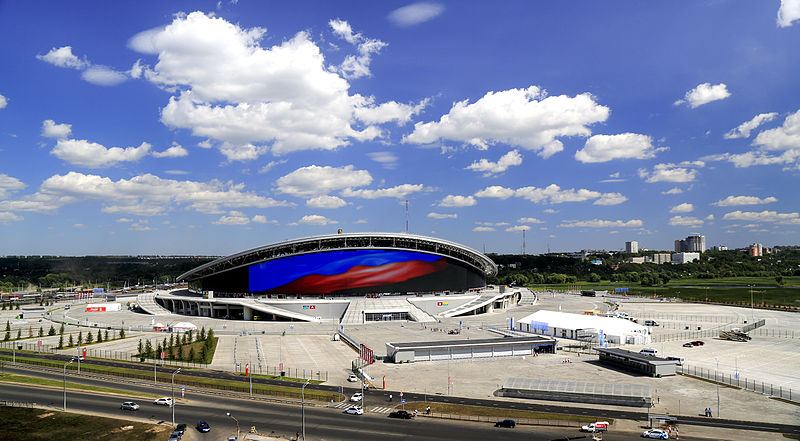 Mexico vs Russia will take place at the Arena Kazan. (Image by Stanislavgubaydullin  CC-BY-SA-3.0)