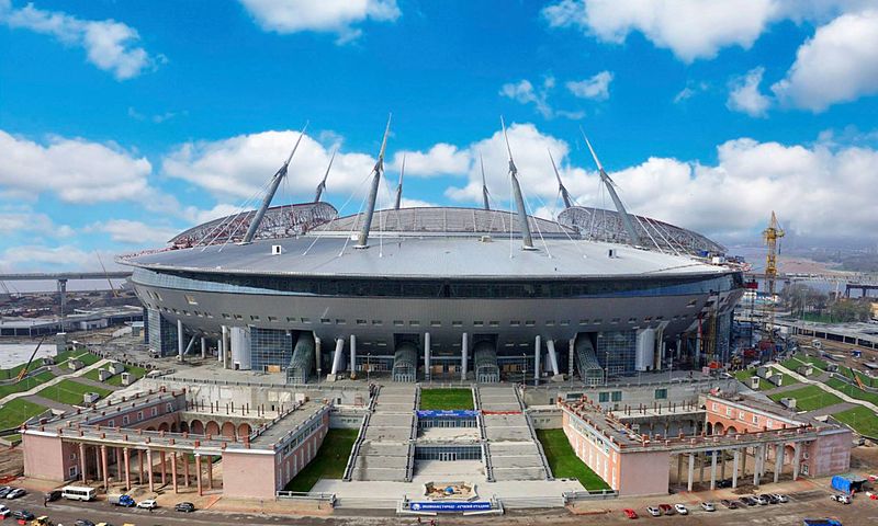 The Krestovsky Stadium will hopefully be finished for the 2017 FIFA Confederations Cup - Image by Igor3188 CC-BY-SA-4.0