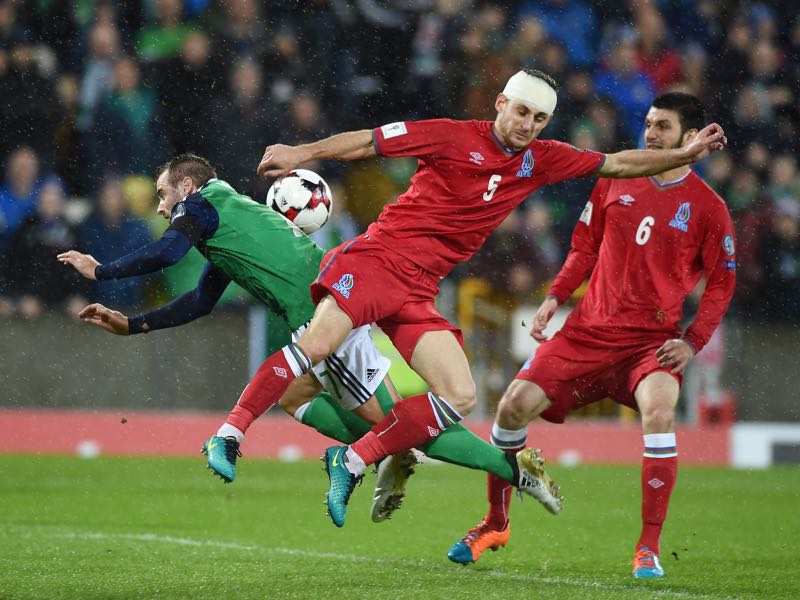 Despite a negative result the Azeri took a lot of pride from their game against Northern Ireland. (Photo by Charles McQuillan/Getty Images)