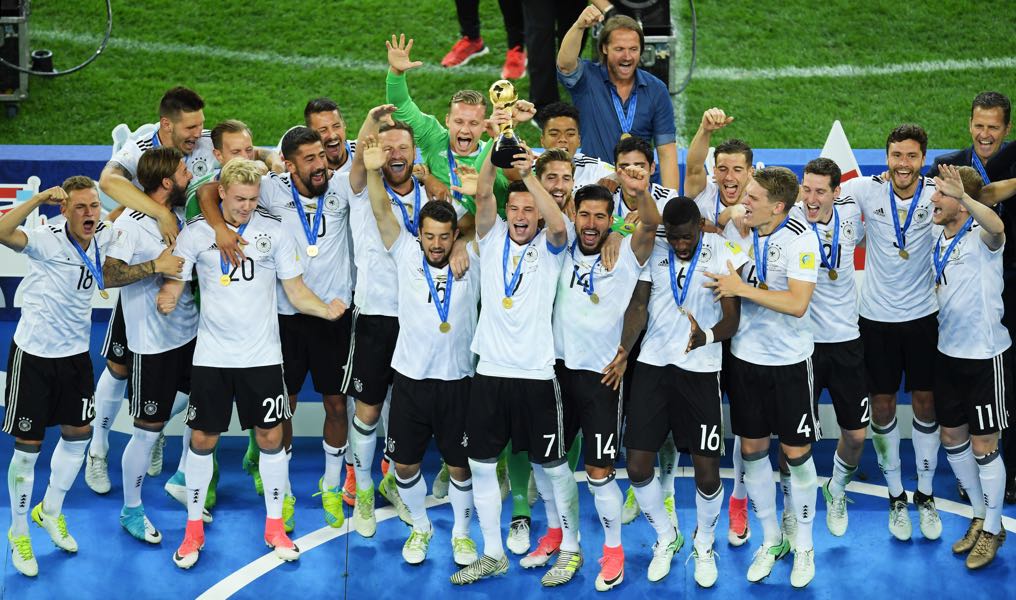 Germany winning the 2017 FIFA Confederations Cup in Russia caused a bit of a U-turn in the German media. (Photo by Matthias Hangst/Bongarts/Getty Images)