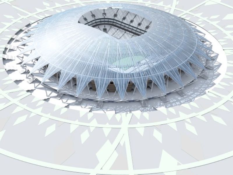 World Cup Stadiums The Cosmos Arena in Samara will be a stunning facility. (Image provided by the Host City)