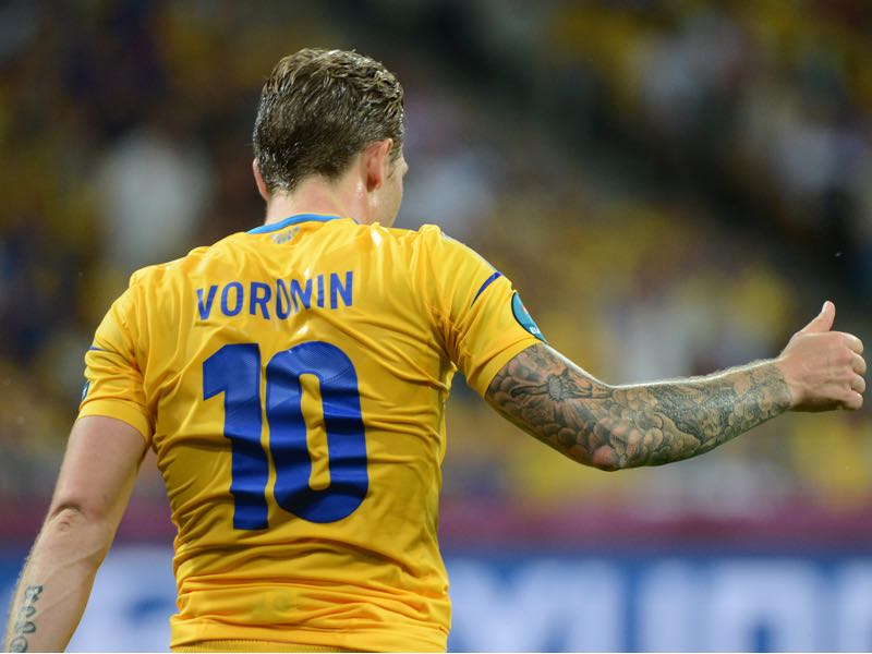 Although he played for Ukraine's national team Voronin never played professionally in Ukraine's Premier League. (DAMIEN MEYER/AFP/GettyImages)