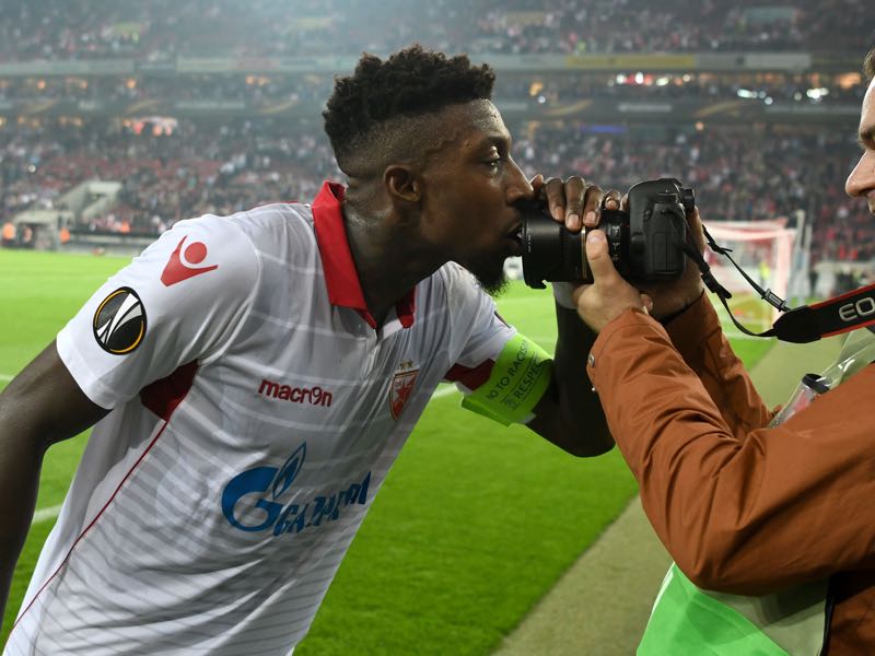 Mitchell Donald is Red Star Belgrade's player to watch. (PATRIK STOLLARZ/AFP/Getty Images)