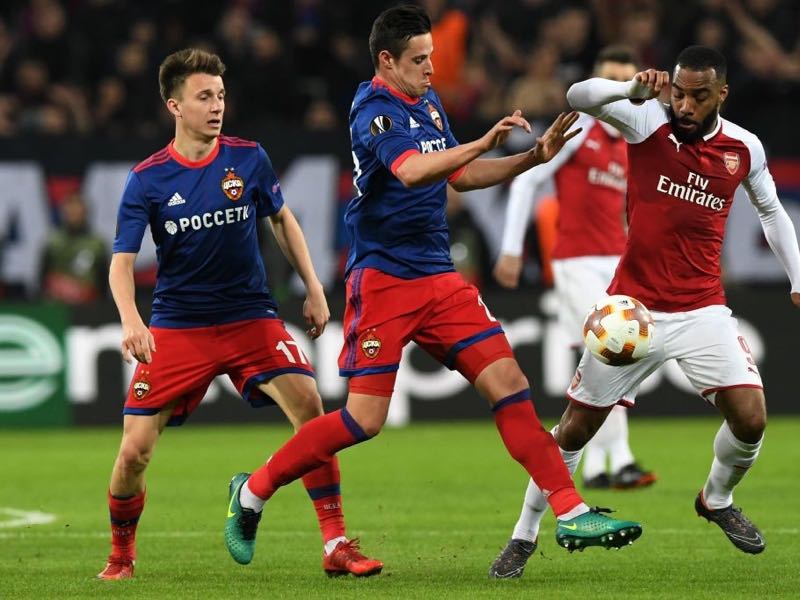 CSKA Moscow v Arsenal -Kristijan Bistrovic was the player of the game. (KIRILL KUDRYAVTSEV/AFP/Getty Images)