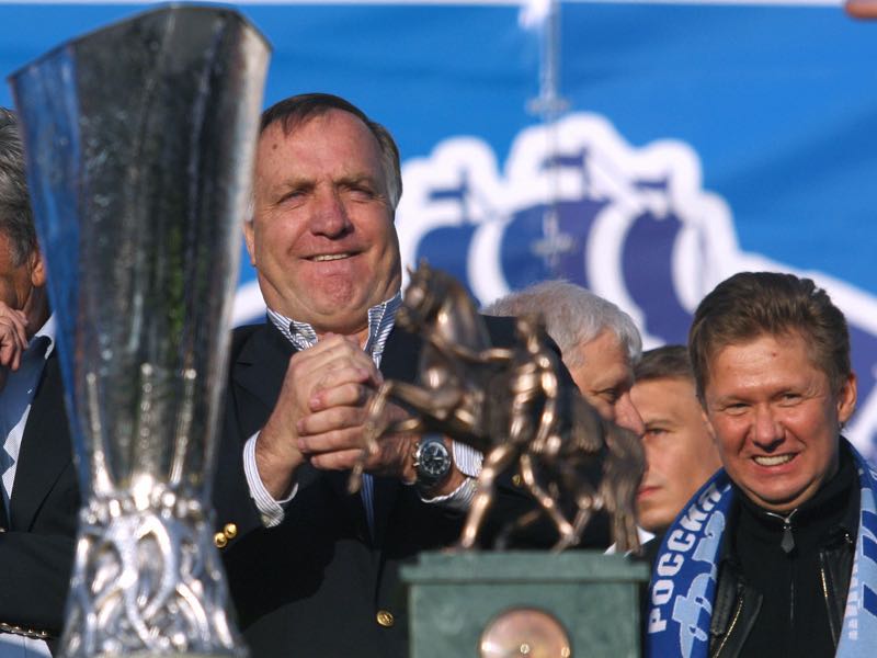 Dick Advocaat won the UEFA Cup with Zenit and could now return to the club (ALEXANDER NIKOLAYEV/AFP/Getty Images)