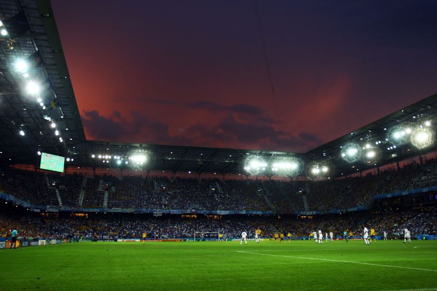 Salzburg vs Red Star Belgrade will take place at the Salzburg Stadion. (Photo by Martin Rose/Bongarts/Getty Images)