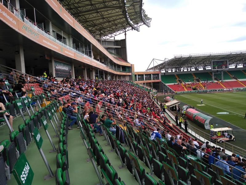 The Akhmat Arena in Grozny is not fully filled (Andrew Flint/Futbolgrad Network)