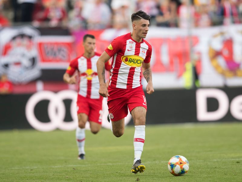 Dominik Szoboszlai Dominik Szoboszlai of Salzburg in action during the tipico Bundesliga match between RB Salzburg and SKN St. Poelten at Red Bull Arena on May 26, 2019 in Salzburg, Austria. (Photo by Andreas Schaad/Bongarts/Getty Images)